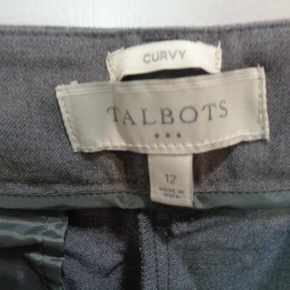 NWT Talbots Curvy Gray Career Pants Dress Slacks - Picture 4 of 9